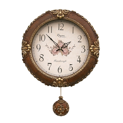 [데코 골드로즈 추시계] 예쁜추시계 장식품 시계 앤틱원형시계 벽시계쇼핑몰 앤틱추시계 시계추천