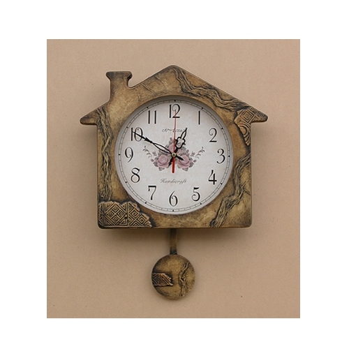 [데코 하우스 한지시계] 한지시계 시게 한지앤틱시계 수공예엔틱시계 앤틱공예품